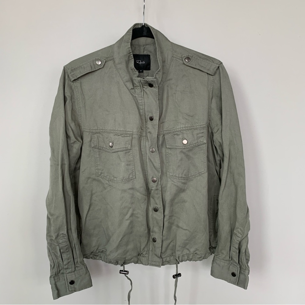 Rails Collin’s Military Jacket In Sage Size M - image 1